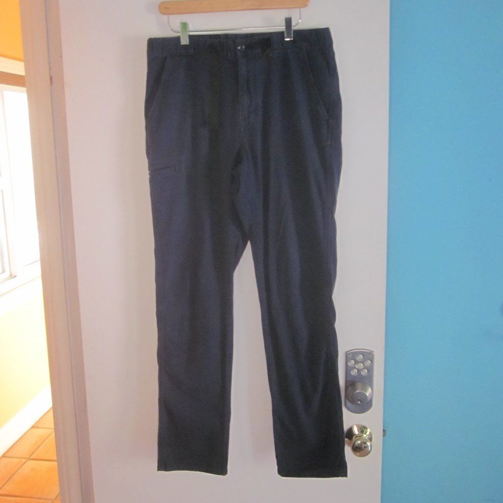 Patagonia Mens M Size 32 Slim Cargo Cotton Canvas Jeans Style Pants Navy Blue